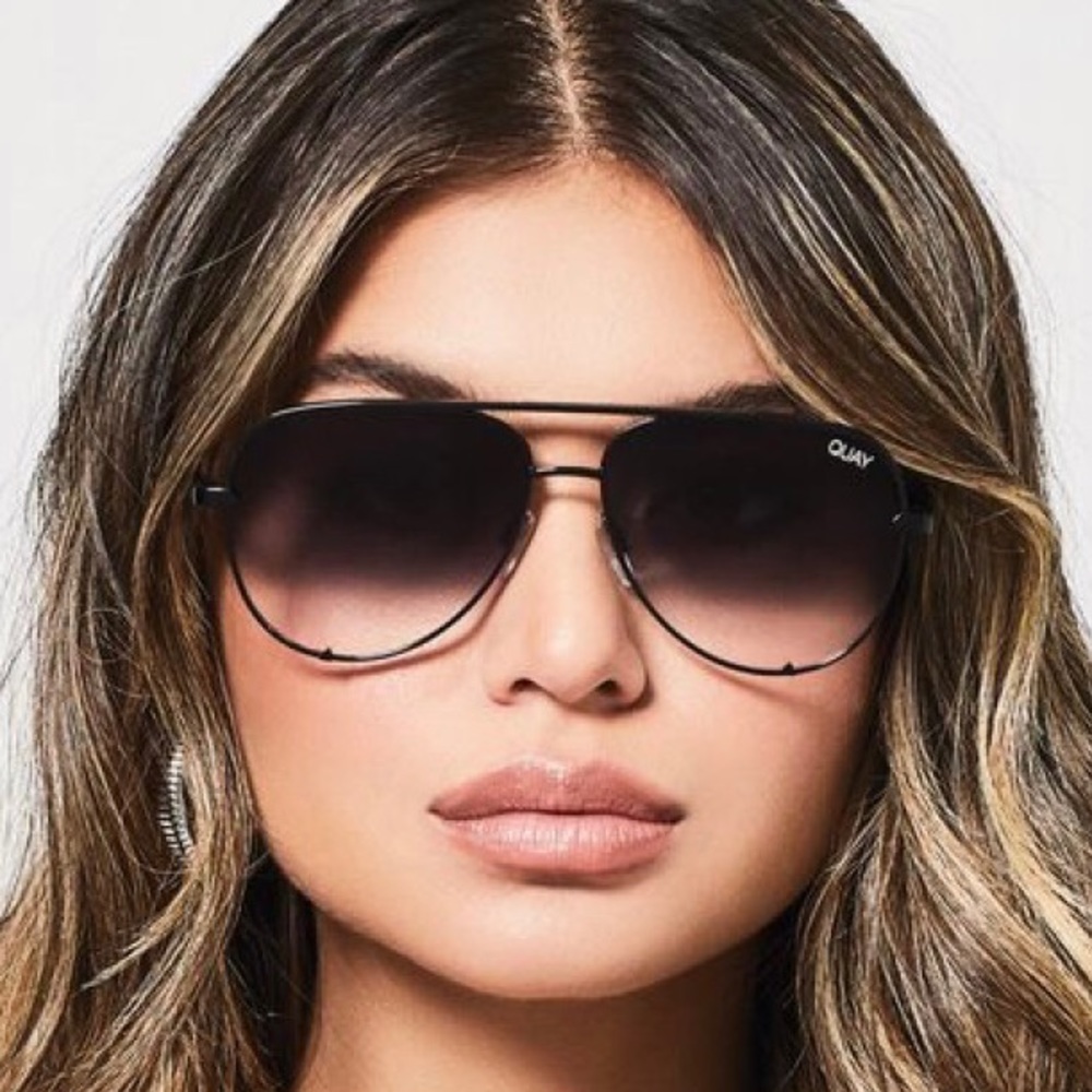 Quay High Key Aviator sunglasses.